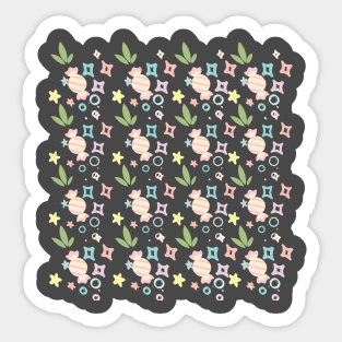 candy pink modern pattern Sticker